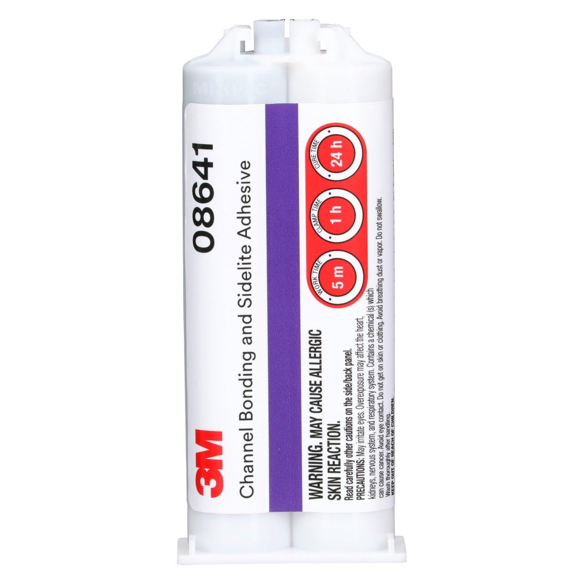 3M Channel Bonding and Sidelite Adhesive, Two-Part Epoxy, Rapid Curing, Black, 47.3 mL Cartridge (08641) (7000119888) (6 Pack)