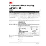 3M SMC Fiberglass Repair Adhesive-35, Two-Part Urethane, Green, 200 mL Cartridge (08219) (7000119892) (6 Pack) - 2
