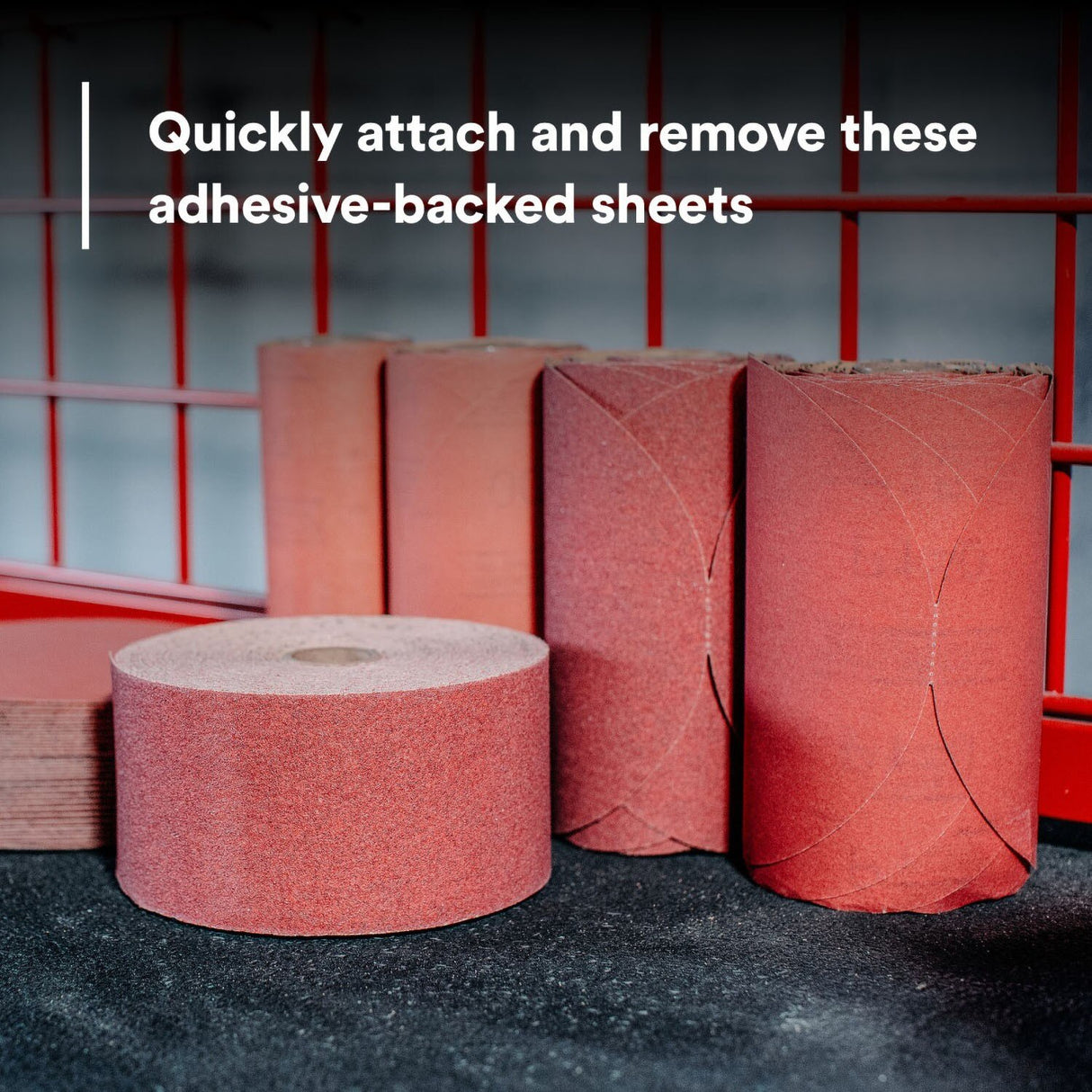 3M 316U Stikit Stikit Red Abrasive Sheet Roll, No Hole, P80, 2-3/4 in x 25 yd, D Weight (01688) (7000119931) (6 Pack) - 10