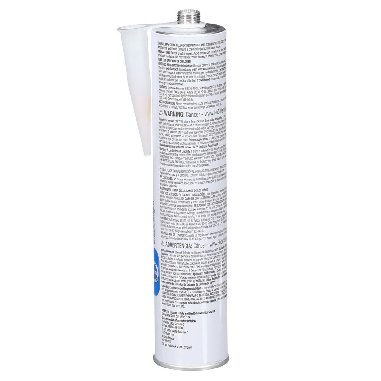 3M 08367 Urethane Seam Sealer, Black, High Solids, Permanently Flexible, 310 mL 10.5 fl oz Cartridge (7000119968) (12 Pack) - 3