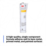 3M 08367 Urethane Seam Sealer, Black, High Solids, Permanently Flexible, 310 mL 10.5 fl oz Cartridge (7000119968) (12 Pack) - 6
