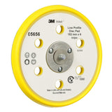 3M 05656 Stikit Low Profile Abrasive Disc Back-up Pad, PSA, Threaded 5/16-24 EXT, Yellow, 6 in, 6 Hole (7000120068) (10 Pack)