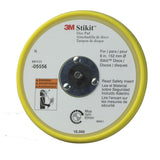3M 05656 Stikit Low Profile Abrasive Disc Back-up Pad, PSA, Threaded 5/16-24 EXT, Yellow, 6 in, 6 Hole (7000120068) (10 Pack) - 4