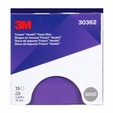 3M 443SA 30362 Trizact Hookit Foam Disc, P5000, Blue, 3 in (7000120106) (60 Pack) - 8