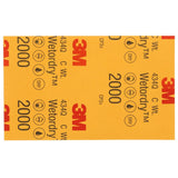 3M 434Q 02624 Abrasive Sheet, Silicon Carbide 2000 Grit, Black, 5-1/2 in x 9 in, Wet/Dry Sandpaper Sheets for Auto Sanding and Paint Prep (7000120122) (250 Pack) - 6