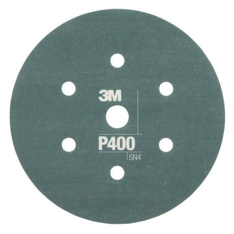 3M 270J 34403 Hookit Flexible Abrasive Disc, Dust Free, P400, Gray, 6 in, Primer Sanding, E coat Sanding (7000120193) (125 Pack)