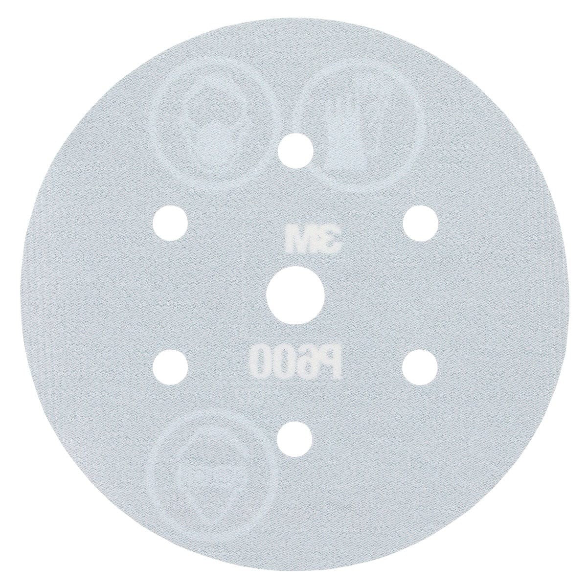 3M 270J 34405 Hookit Flexible Abrasive Disc, Dust Free, Aluminum Oxide P600, Gray, 6 in, Primer and Clear Coat Sanding (7000120194) (125 Pack) - 5