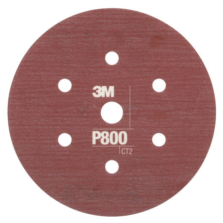 3M 270J 34406 Hookit Flexible Abrasive Disc Dust Free P800 Red 6 in (7000120195) (125 Pack)