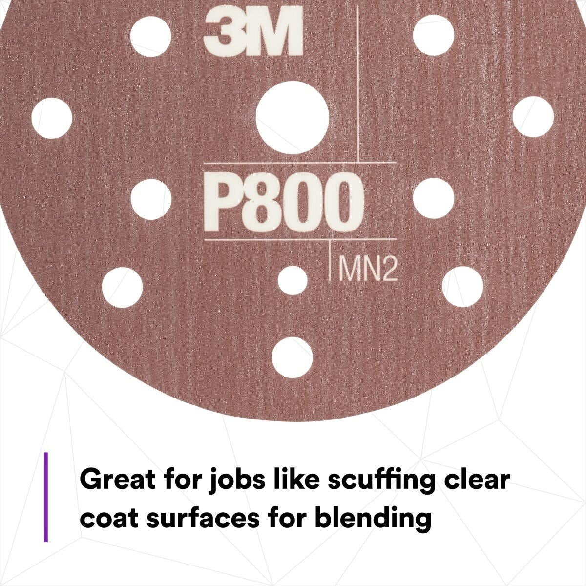 3M 270J 34406 Hookit Flexible Abrasive Disc Dust Free P800 Red 6 in (7000120195) (125 Pack) - 4