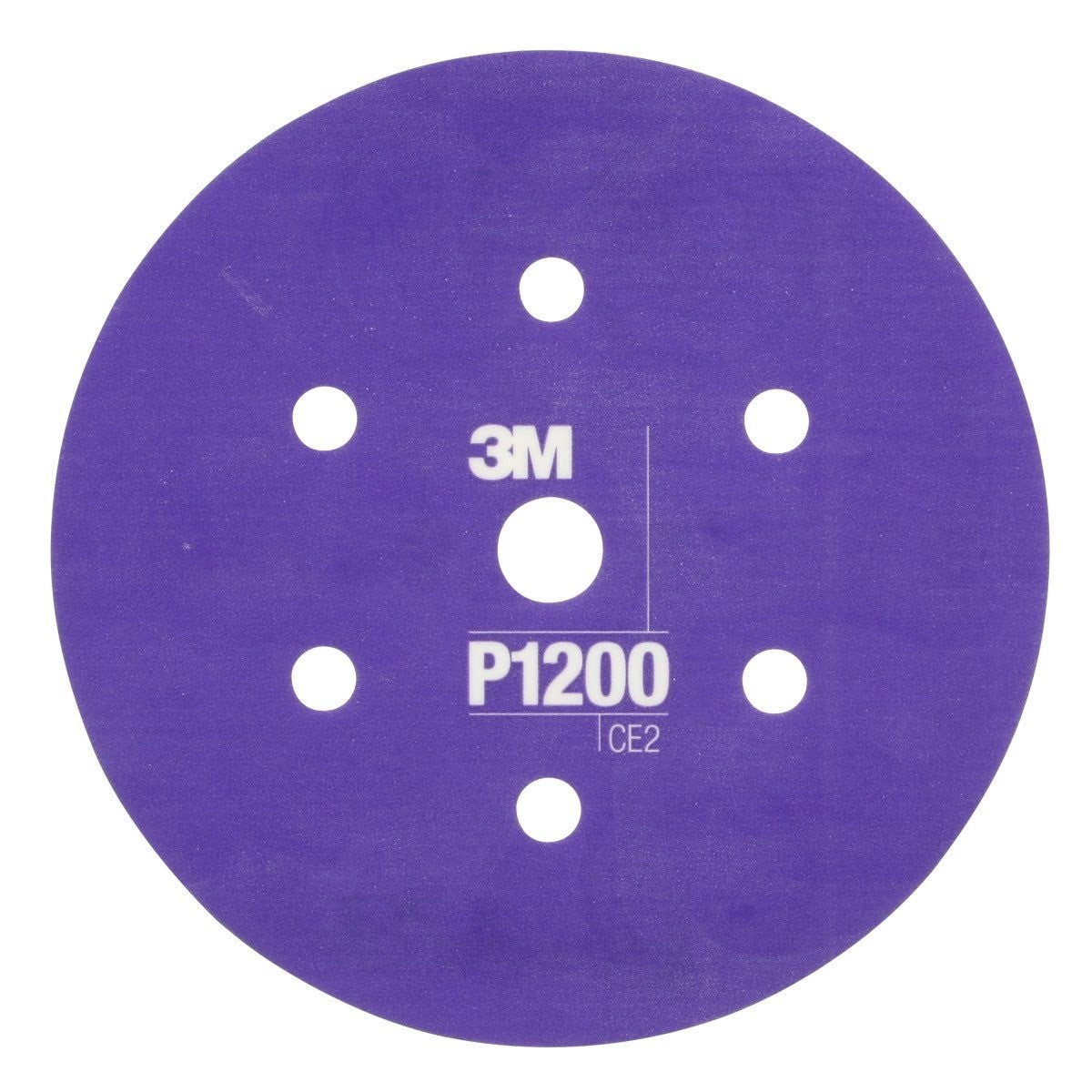 3M 270J 34408 Hookit Flexible Abrasive Disc, Dust Free, P1200, Purple, 6 in, Paint Finishing, Defect Removal, Clear Coat Sanding (7000120197) (125 Pack)