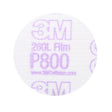 3M 260L 00910 Hookit Finishing Film Abrasive Disc, Aluminum Oxide, P800, White, 3 in (7000120386) (200 Pack)