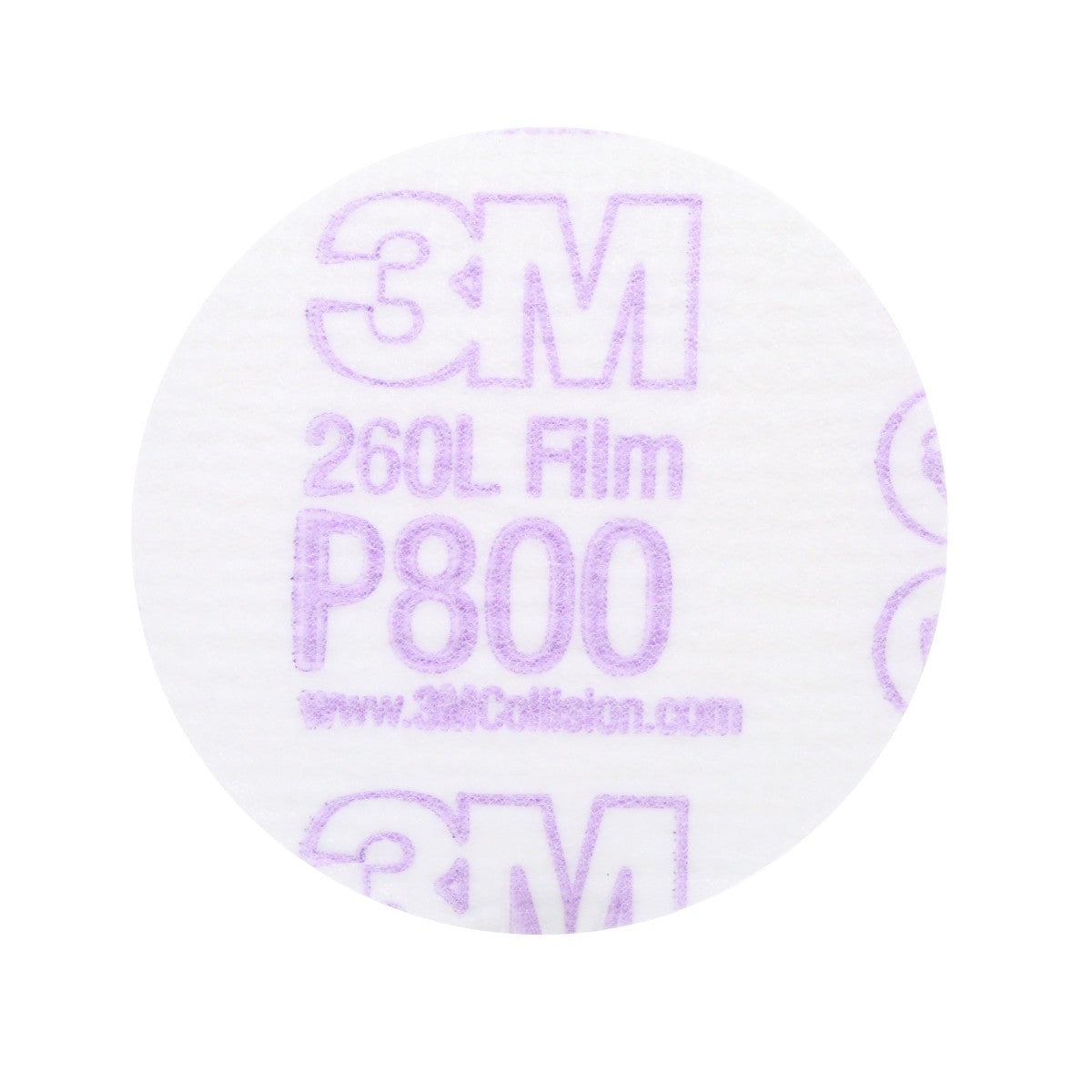3M 260L 00910 Hookit Finishing Film Abrasive Disc, Aluminum Oxide, P800, White, 3 in (7000120386) (200 Pack)