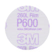 3M 260L 00911 Hookit Finishing Film Abrasive Disc, P600, White, 3 in (7000120387) (200 Pack)