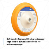 3M 05568 Stikit Soft Abrasive Disc Back up Pad, PSA, Soft Foam, Yellow, 8 in, 5/8 in-11 (7000120406) - 4