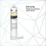 3M 08693 Auto Glass Urethane Windshield Adhesive, Medium Viscosity, High-Strength, Fast-Curing, Black, 310 mL/10.5 fl oz Cartridge (7000120424) - 3
