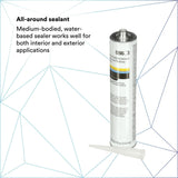 3M 08693 Auto Glass Urethane Windshield Adhesive, Medium Viscosity, High-Strength, Fast-Curing, Black, 310 mL/10.5 fl oz Cartridge (7000120424) (12 Pack) - 6