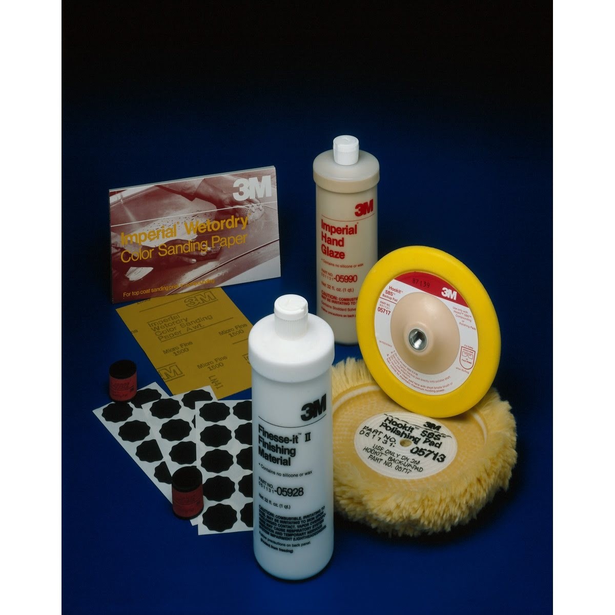 3M 401Q Finesse-it Imperial Wetordry Scallop Abrasive Disc, PSA, SiC, 1500 Grit, Black, 1 3/8 in (05921) (7000120445) (10 Pack) - 8