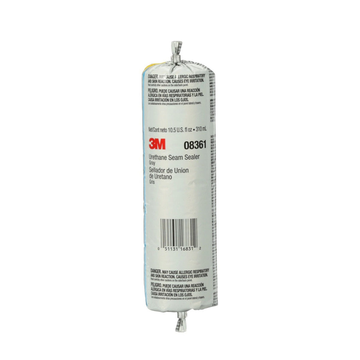 3M Urethane Seam Sealer, Gray, 310 mL 10.5 fl oz Foil Pack (08361) (7000120461) (6 Pack) - 3