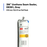 3M Urethane Seam Sealer, Gray, 310 mL 10.5 fl oz Foil Pack (08361) (7000120461) (6 Pack) - 9