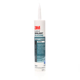 3M MG Sil 08027 Marine Grade Silicone Sealant Cartridge, White, 10.3 fl oz, Above the Waterline Sealing for Boats and RVs (7000120476) (12 Pack)