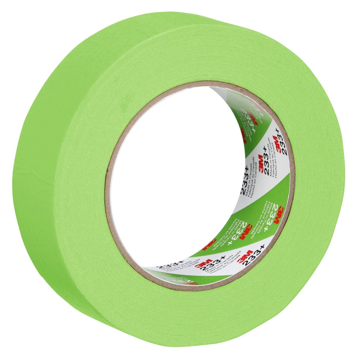 3M 233+ Scotch Performance Green Masking Tape, 36 mm x 55 m (46338) (7000120534) (24 Pack)