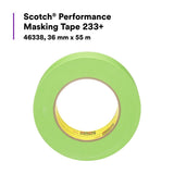 3M 233+ Scotch Performance Green Masking Tape, 36 mm x 55 m (46338) (7000120534) (24 Pack) - 6