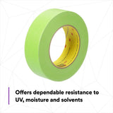 3M 233+ Scotch Performance Green Masking Tape, 36 mm x 55 m (46338) (7000120534) (24 Pack) - 7