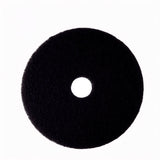 3M 7200 Black Stripper Floor Pad, 14 in, Center Hole, Non-woven Nylon/Polyester, Low Speed 175-600 RPM (7000120627) (5 Pack)