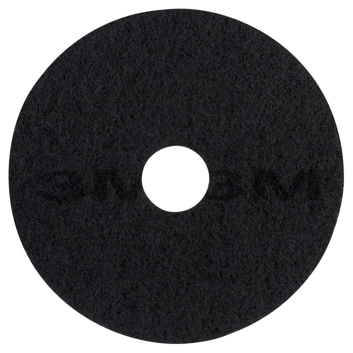 3M 7200 Black Stripper Pad 18 in x 3/4 in Center Hole 175-600 RPM for Floor Finish Stripping (7000120630) (5 Pack)
