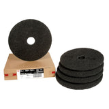 3M 7200 Black Stripper Pad 18 in x 3/4 in Center Hole 175-600 RPM for Floor Finish Stripping (7000120630) (5 Pack) - 2