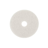 3M 4100 White Super Polish Pad, 10 in, Center Hole, Fine, White (7000120645) (5 Pack)