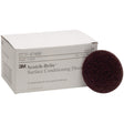 3M SC-DH 7456 Scotch-Brite Surface Conditioning Disc, 0, A/O Medium, 3 in x NH (7000120659) (100 Pack)