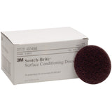3M SC-DH 7456 Scotch-Brite Surface Conditioning Disc, 0, A/O Medium, 3 in x NH (7000120659) (100 Pack)