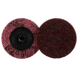 3M SC-DS Scotch-Brite Roloc Surface Conditioning Disc, TS, Aluminum Oxide Medium, Maroon, 2 in (7000120667) (200 Pack)