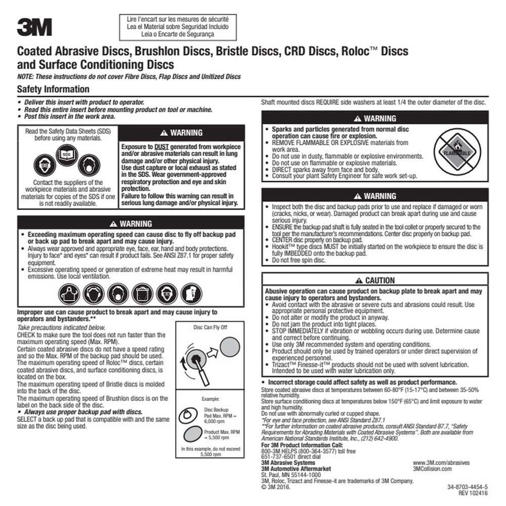 3M XL-UW Cubitron II Scotch-Brite EXL Unitized Wheel, 2 in x 1/4 in x 1/4 in 2A MED (7000120740) (60 Pack) - 4