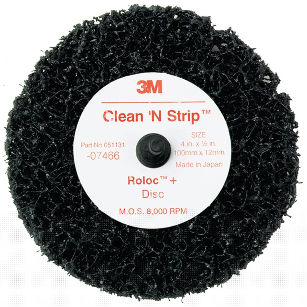 3M 7466 Scotch-Brite Roloc + Clean and Strip Disc, 4 in x 1/2 in, S XCS (7000120779) (10 Pack)