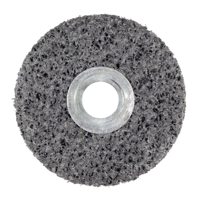 3M Scotch-Brite Clean and Strip Unitized Wheel, CS-UW, Silicon Carbide, 7S Extra Coarse, Black, 4 in x 1 in x 1/4 in, 10000 rpm (7000120868) (5 Pack)