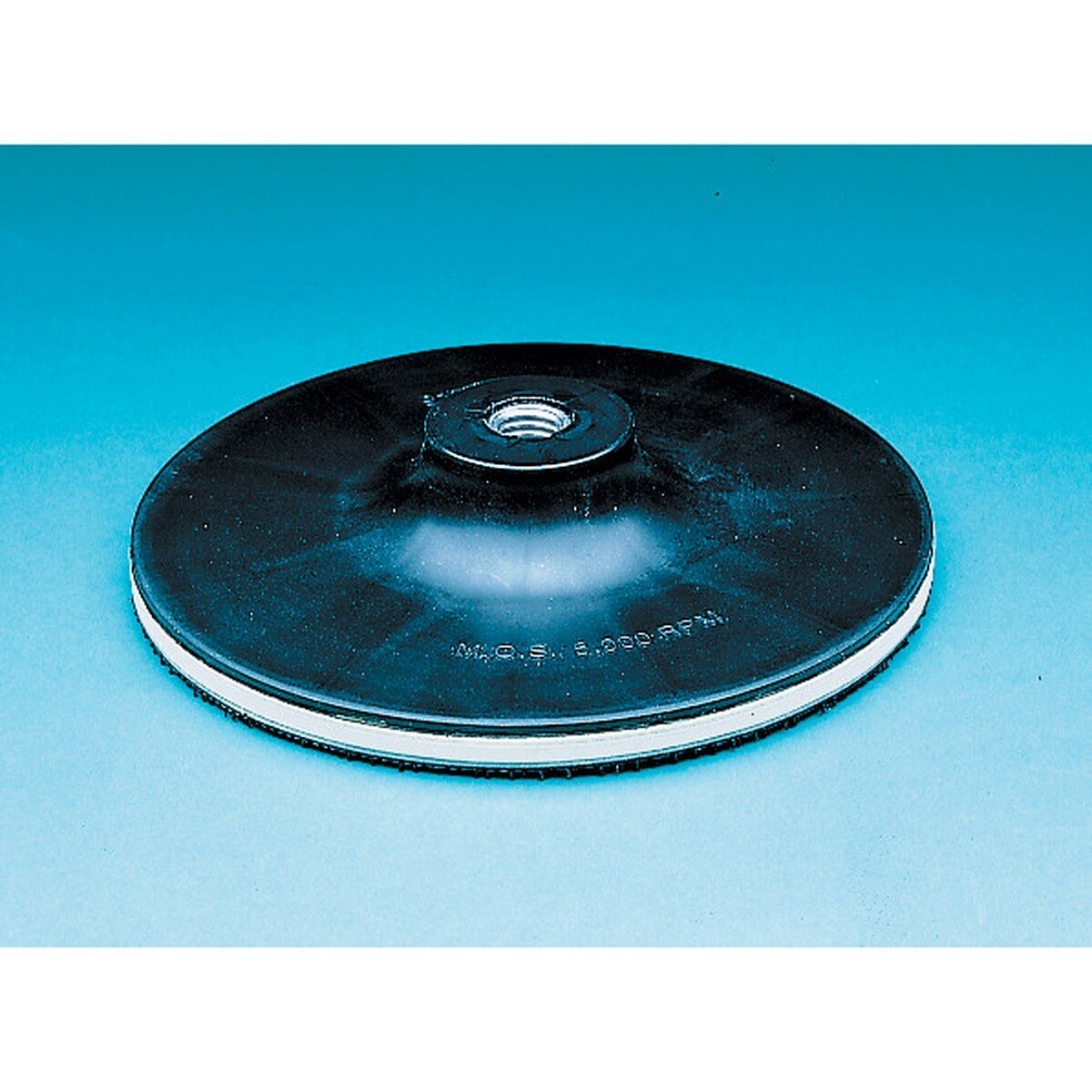 3M 918 Disc Pad Holder, Hook and Loop, 8 in, 5/8-11 Internal Thread, White (7000120891)