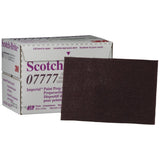 3M 07777 Scotch-Brite Paint Prep Scuff Hand Pad, Very Fine, Maroon, 6 in x 9 in (7000120941) (60 Pack)