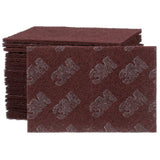 3M HP-HP 8447 Scotch-Brite Production Hand Pad, Aluminum Oxide Very Fine, Maroon, 6 in x 9 in (7000120942) (60 Pack)