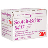 3M HP-HP 8447 Scotch-Brite Production Hand Pad, Aluminum Oxide Very Fine, Maroon, 6 in x 9 in (7000120942) (60 Pack) - 6