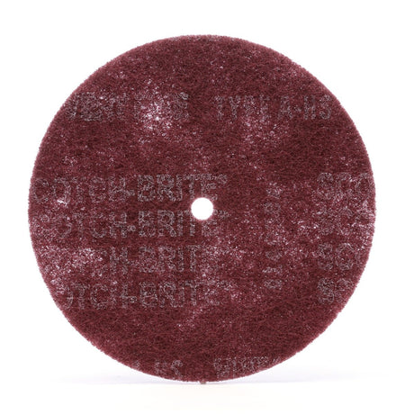 3M Scotch-Brite High Strength Disc, Aluminum Oxide Very Fine, Maroon, 8 in x 1/2 in (7000120989) (20 Pack)