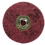 3M SC-DM Scotch-Brite Roloc Surface Conditioning Disc AO Medium TSM 3 in Maroon (7000120993) (100 Pack) - 2