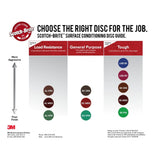 3M CF-DC Scotch-Brite Hookit Clean and Finish Disc Aluminum Oxide Very Fine 6 in No Hole (7000121066) (100 Pack) - 2