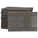 3M HP-HP 7448 37448 Scotch-Brite Ultra Fine Hand Pad, Gray, Silicon Carbide, Nonwoven, 6 in x 9 in, Surface Preparation, Scuffing, Cleaning (7000121089) (30 Pack)