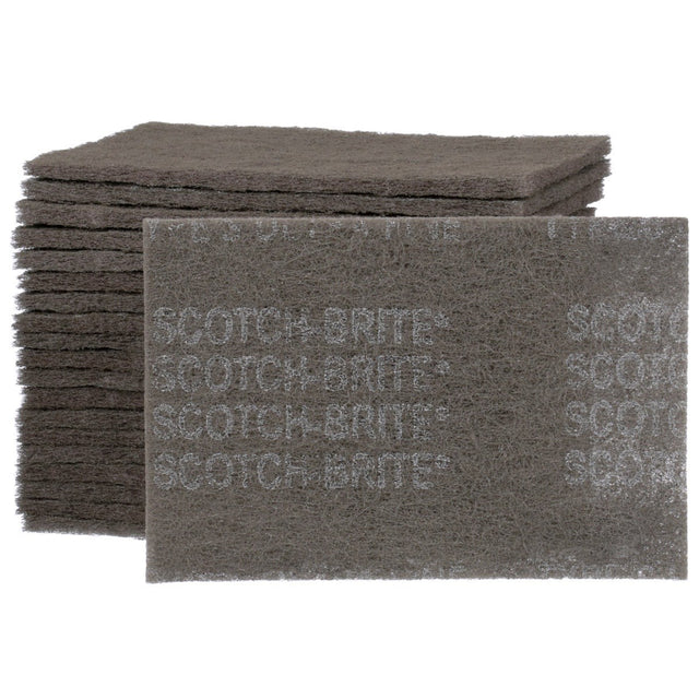 3M HP-HP 7448 37448 Scotch-Brite Ultra Fine Hand Pad, Gray, Silicon Carbide, Nonwoven, 6 in x 9 in, Surface Preparation, Scuffing, Cleaning (7000121089) (30 Pack)