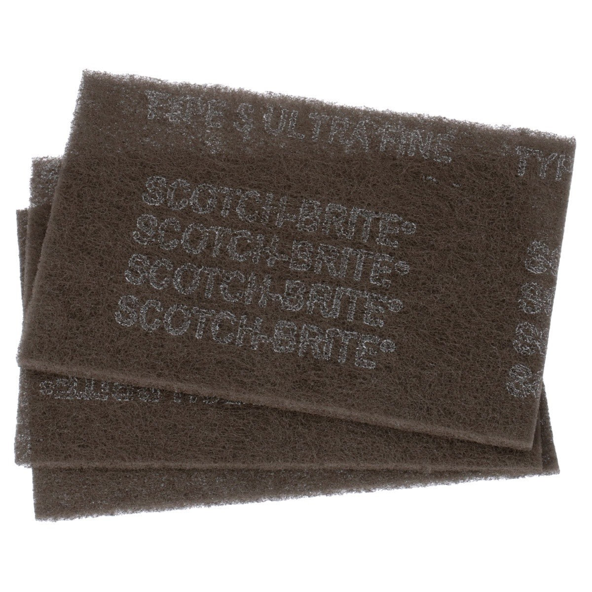 3M HP-HP 7448 37448 Scotch-Brite Ultra Fine Hand Pad, Gray, Silicon Carbide, Nonwoven, 6 in x 9 in, Surface Preparation, Scuffing, Cleaning (7000121089) (30 Pack) - 5