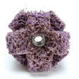 3M BF-XB Scotch-Brite Cross Buff, Aluminum Oxide Medium, Purple, 1 in x 3/8 in, 2 Ply, 8-32 Eyelet (7000121119) (100 Pack)