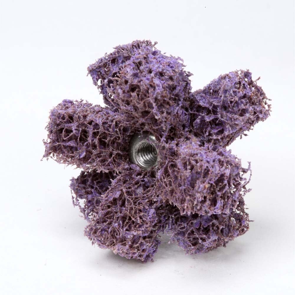 3M 7000121120 Scotch-Brite Cross Buff, 1-1/2 in x 3/8 in x 2 PLY x 8-32 High Strength A MED (25 Pack) - 2