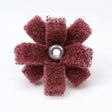 3M HS-XB Scotch-Brite Cross Buff, Aluminum Oxide Very Fine, Maroon, 1-1/2 in x 3/8 in, 2 Ply, 8-32 Eyelet (7000121147) (100 Pack)